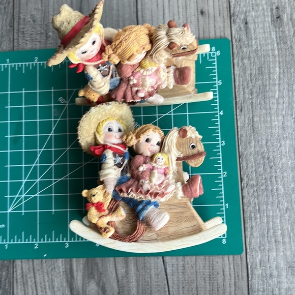 Small Friends collection, rocking horse, cowboy, Claire, and Jesse - Picture 6 of 7